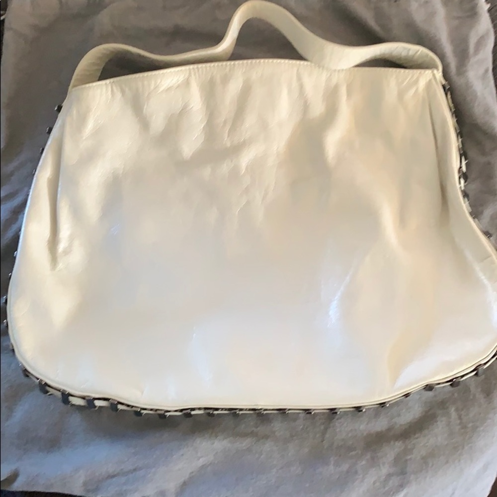 Beautiful white leather purse